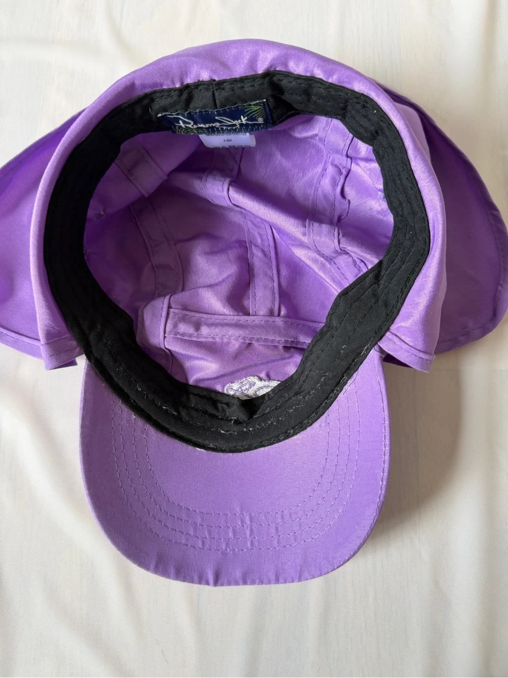 Panama Jack Kids Lavender Purple Sun Hat Neck Flap adjustable UPF50 Unisex 4-6X